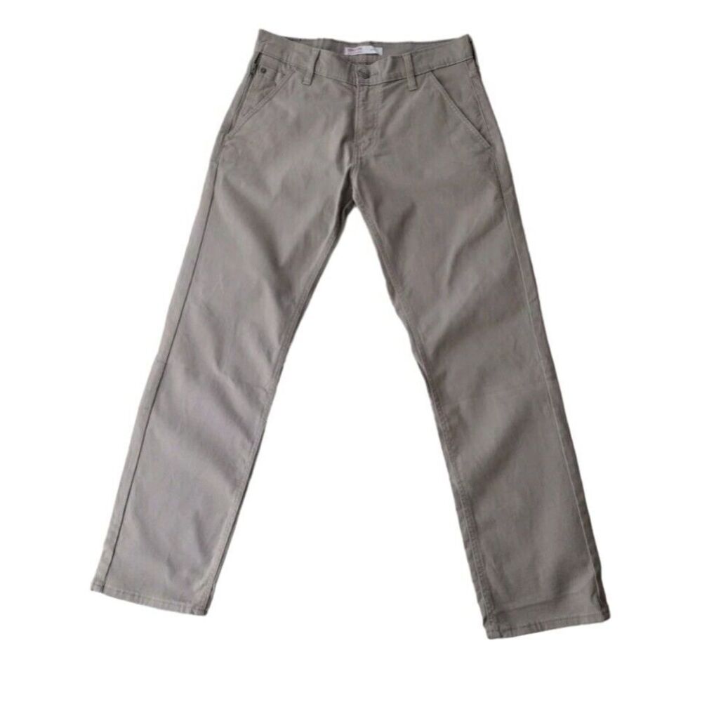 Levi's Jeans Men's 29X30 Tan Twill Stretch Athletic Zip Pocket Straight Leg